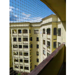 Wzmocniona siatka drutem ochronna dla kota na balkon z montażem Warszawa