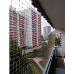 Siatka wzmocniona dla kota na balkon