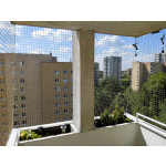 Ochronna wzmocniona siatka dla kota na balkon montaż Warszawa