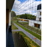 Wzmocniona siatka drutem ochronna dla kota na balkon montaż bez wiercenia Warszawa