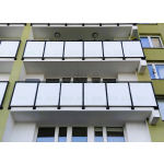 Wzmocniona siatka drutem na balkon dla kota