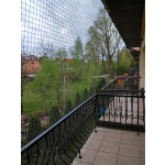 Wzmocniona siatka ochronna dla kota montaż