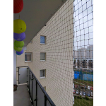 Wzmocniona siatka ochronna na balkon dla kota montaż Warszawa