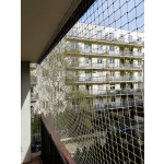 Wzmocniona siatka na balkon dla kota bezinwazyjny montaż Warszawa