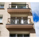 Siatka wzmocniona drutem ochronna dla kota na balkon montaż Warszawa