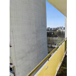 Siatka bezbarwna na balkon z montażem Warszawa